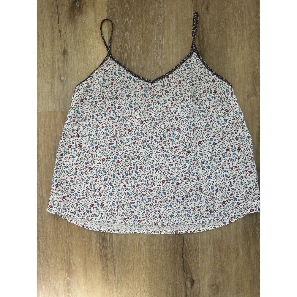 Floral Cami‎ Tank Womens Cottagecore Ditsy Print Adjustable Strap Flowy